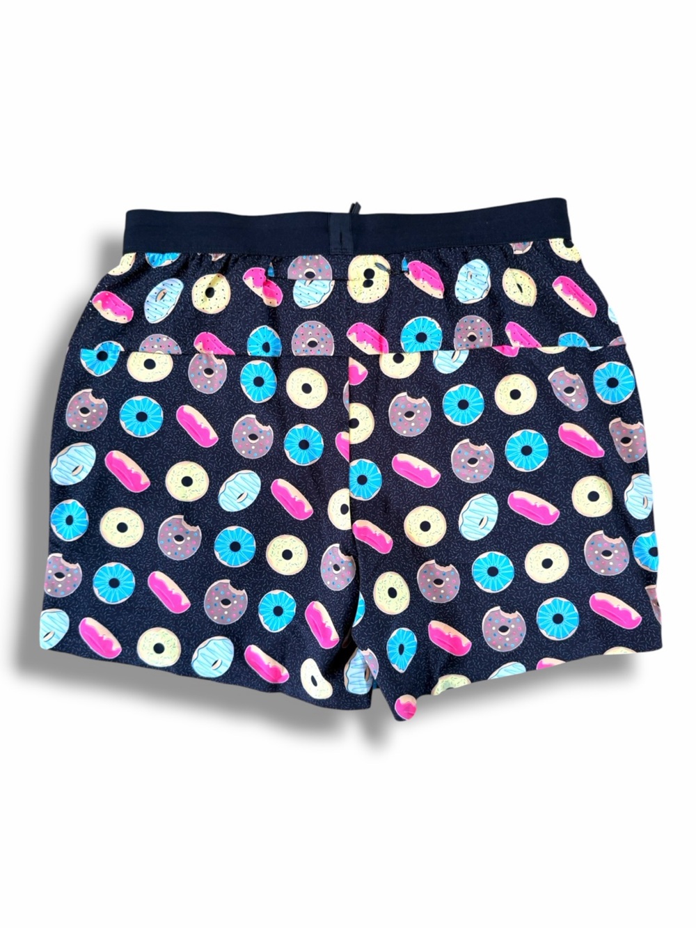 Sprints Mens Avigate 5" Fusion Short Donuts Black & Multicolor High Waist Size L - Picture 4 of 13